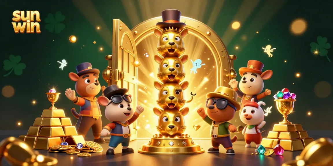 Experience the thrill of sun win with vibrant 3D casino elements in an engaging illustration.